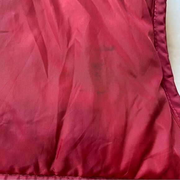 L.L. Bean Reversible Down Filled Puffer Vest Red/Black Size Small - Picture 9 of 15